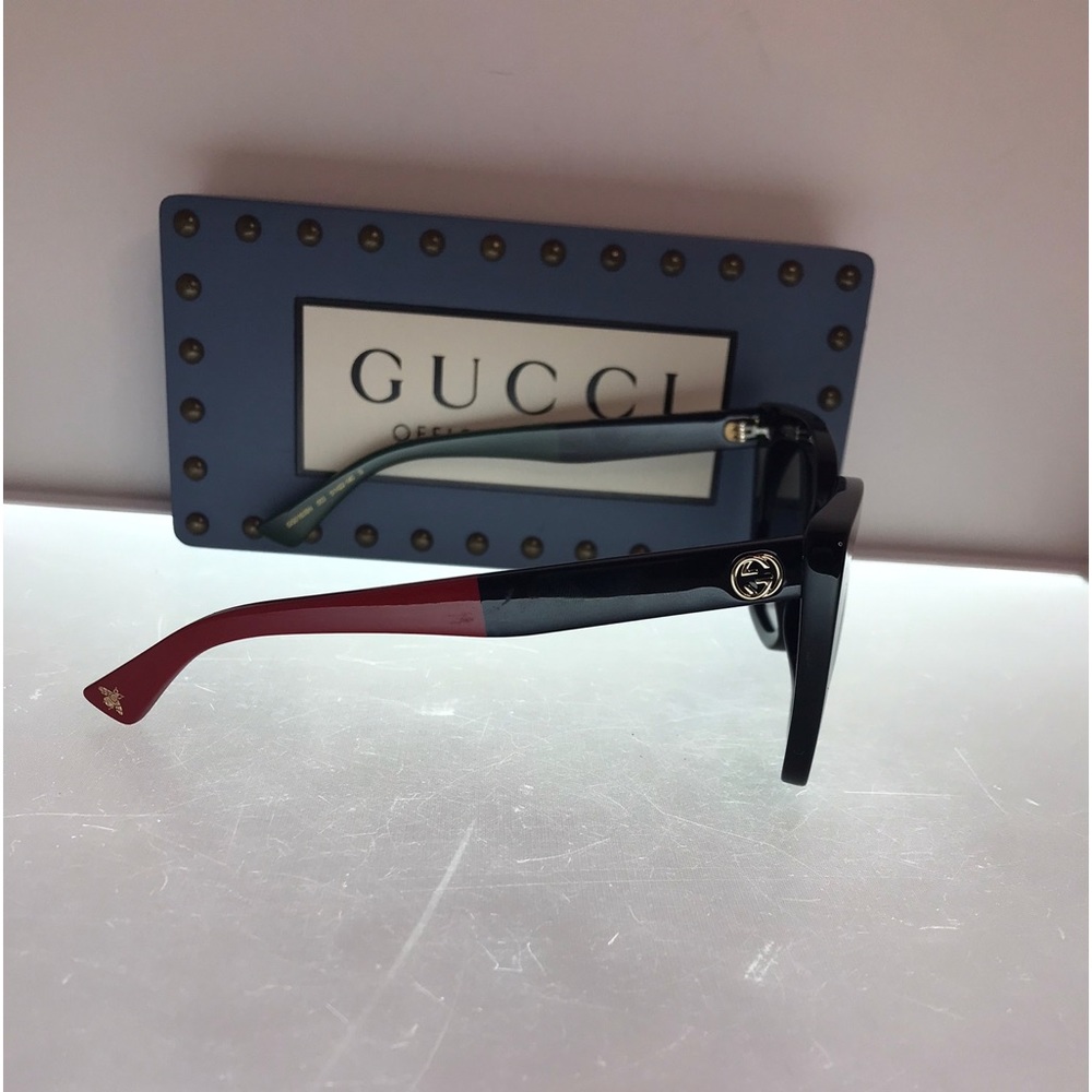 New - Gucci Web GG0163SN Cat-eye Sunglasses - Picture 8 of 16